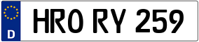 Trailer License Plate